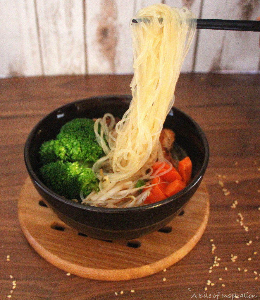 Spa Chicken Glass Noodle Bowl A Bite of Inspiration Food Blog